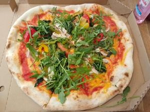 Primavera pizza at Pizza di Praga in Prague