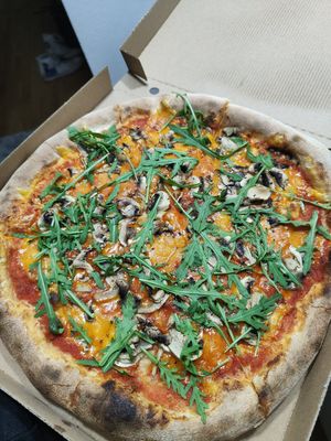 Vegan Pizza Funghi at Pizza di Praga in Prague