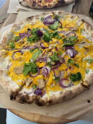 Vegan broccolo pollo  at Pizza di Praga in Prague