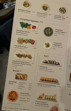 Menu  at Co&Ko (Jeon's Kitchen) in London