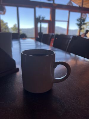 Coffee pot   at La Vaca de San Jose in San Jose Del Pacifico