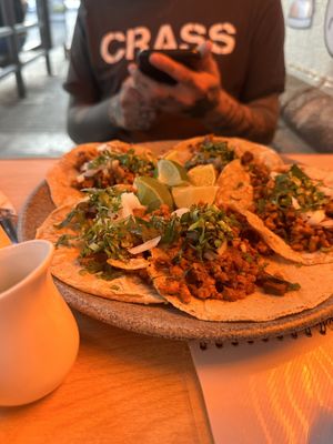 Me gustaron mucho los tacos!  at Mad Lab in Mexico City