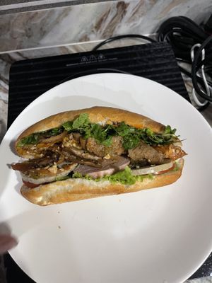 Mixed banh mi   at Bánh Mì Xanh in Ho Chi Minh City