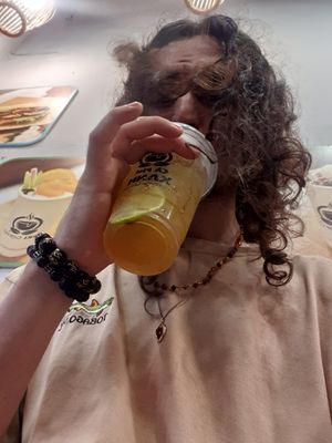 Jasmine lemon tea drink 8.5/10 at Bánh Mì Xanh in Ho Chi Minh City