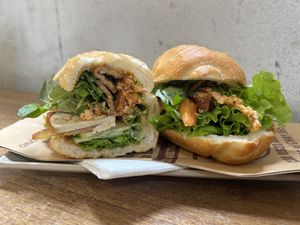 so good I got the same thing the next day took a better pic  at Bánh Mì Xanh in Ho Chi Minh City