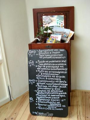 Menu at Symbiose in The Hague