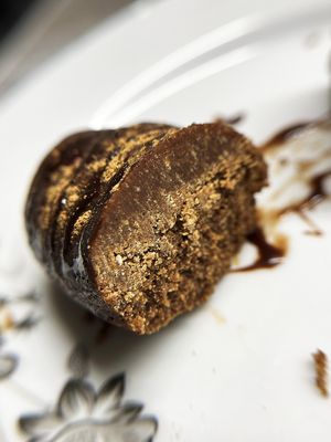 Vegan Kartoshka cake, very crumbly and sweet inside at BORSHÖF in Yerevan