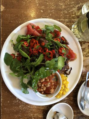 Vegan English breakfast   at The Cottage in Amsterdam