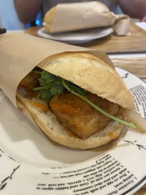 Tofu banh mi  at Bánh mì Bà Ba Kawagoe - バインミーバーバー川越店 in Kawagoe