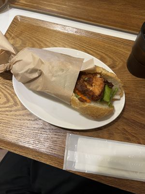 Vegan tofu bahn mi  at Bánh mì Bà Ba Kawagoe - バインミーバーバー川越店 in Kawagoe