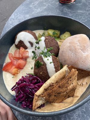Falafel Bowl  at The Hummus Bar in Hamburg