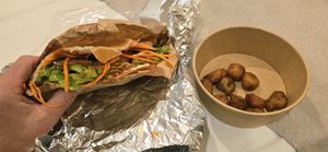 Vegan kebab and nuggets at GBomb Cuisine - Vegan Thuần Chay in Ho Chi Minh City