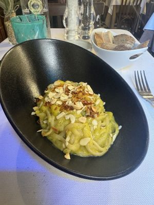  Vegan lentil linguinee  at Osteria Antico Dolo in Venice