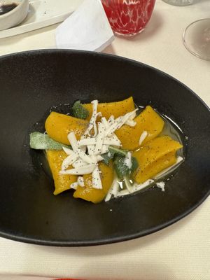 Pumpkin Gnocchi- not good!   at Osteria Antico Dolo in Venice