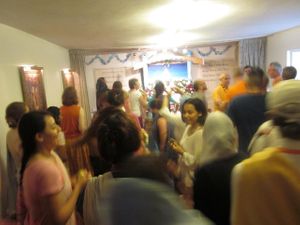 Chanting and dancing before the free delicious Sunday 'love feast' ... felt like I was being transported back to the 70's at Vegetarian Dinner Club in Amsterdam