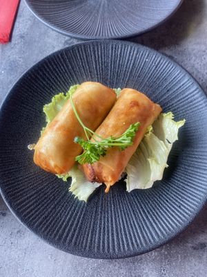 Vegetable spring rolls   at Mrs. Miyagi's in Tenerife