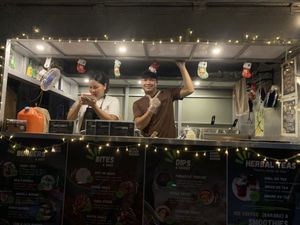 The A. Team (there are normally three in kitchen. At any one time- manager having a break during this shot)  at Bappa in Coron