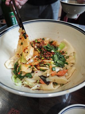 Noodle bowl at Shangzhai Leizhali Noodle Restaurant - 尚寨嫽扎咧面馆(钟楼店) in Xian
