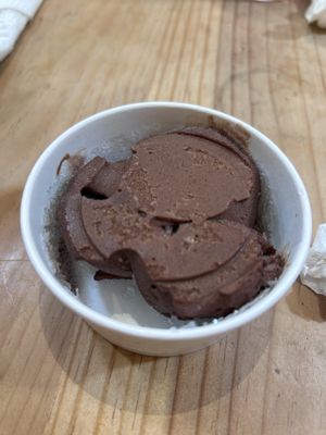Vegan chocolate ice cream  at Santo Remedio in San Miguel De Allende