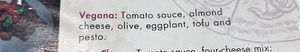 Vegan pizza ingredients   at Santo Remedio in San Miguel De Allende