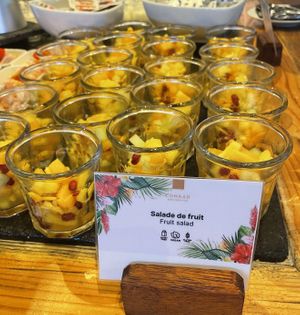 Fruit salad  at Iriatai in Bora Bora