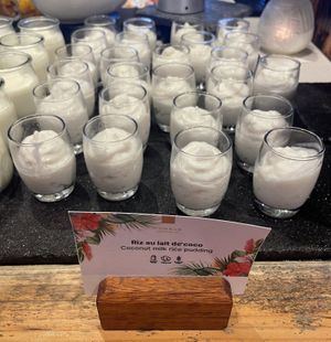 Vegan coconut milk rice pudding   at Iriatai in Bora Bora