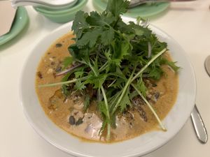 Dan Dan Noodles with spicy peanut soup  at F LIFE  in Veldhoven