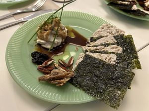 Homemade cheese tofu (vegetarian)  at F LIFE  in Veldhoven