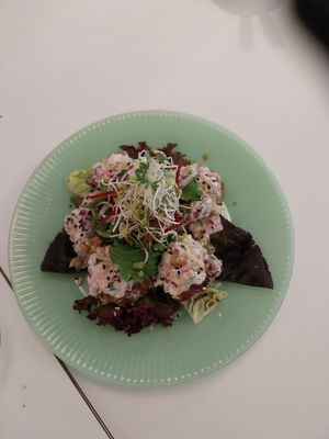 Japanese style fried tofu at F LIFE  in Veldhoven