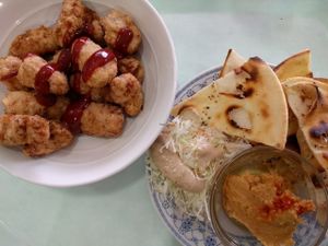 Soy Protein Karage is a must! at Roots Cafe in Hakuba