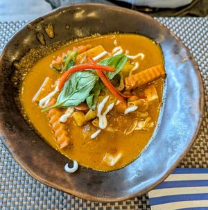 Vegan Rendang Curry at Giggling Squid - St David's in Cardiff