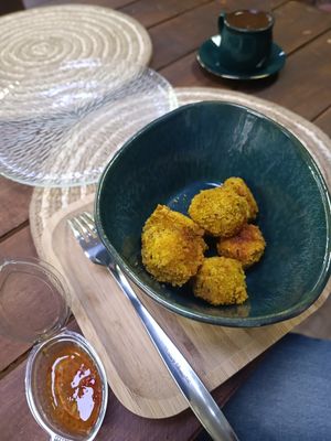 Crispy lentil tofu at Dilijan Fresh in Dilijan