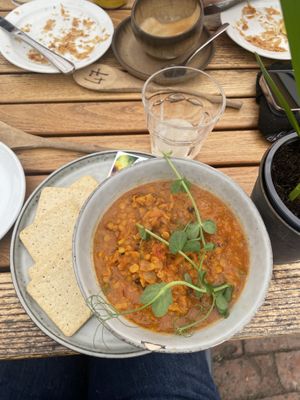 Red Lentil Dahl   at Saltmarsh Farmhouse in Seaford