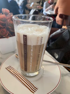 Oat milk lattee  at Cafe Kreutzkamm in Dresden