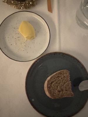 Bread and vegan sakura butter .  at Vox Restaurant & Bar in Berlin