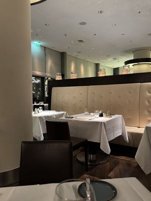 Seating area (1/2).  at Vox Restaurant & Bar in Berlin