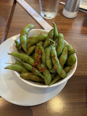 garlic kimchi edamame  at Maki Hibachi in Orlando