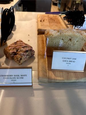 Vegan options in front display   at Silver Fern in Minneapolis