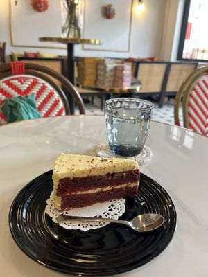 Vegan red velvet cake  at Kunthaville in Central Singapore