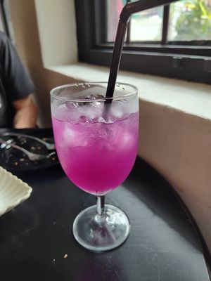 Iced purple lemonade at Kunthaville in Central Singapore