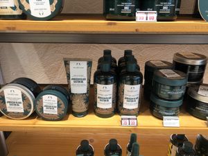 Jamaican black castor oil collection   at The Body Shop in Abu Dhabi