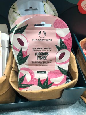Lychee face mask at The Body Shop in Abu Dhabi