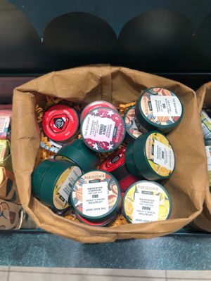 Lip balms at The Body Shop in Abu Dhabi
