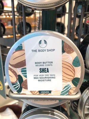 Shea body butter at The Body Shop in Abu Dhabi