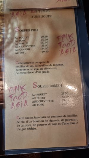 Soupes Pho & Ramen at Pink Food Asia in Sierre
