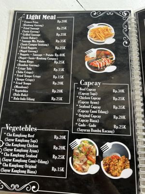Menu  at Warung Alex New in Pangandaran