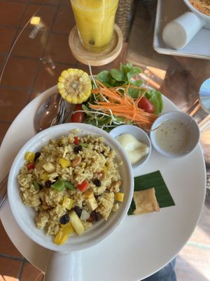 Pineapple rice with tofu   at Baan Buri Café & Restaurant in Chiang Mai