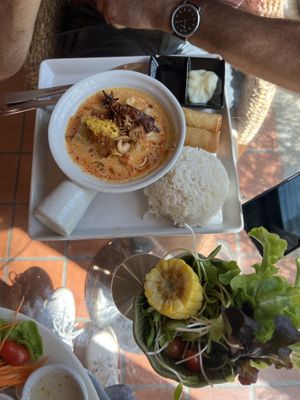 Massaman curry with tofu   at Baan Buri Café & Restaurant in Chiang Mai