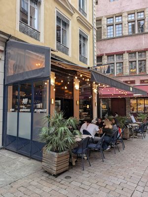 outside at PNY  in Lyon
