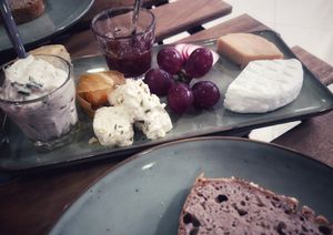 5 cheese platter at Veganaria in Ponta Do Sol